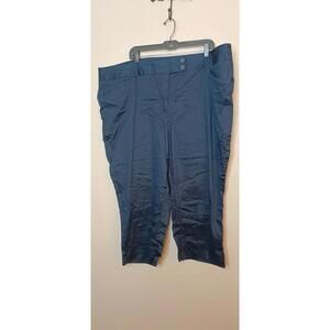 Lane Bryant 28 blue capri womens plus size